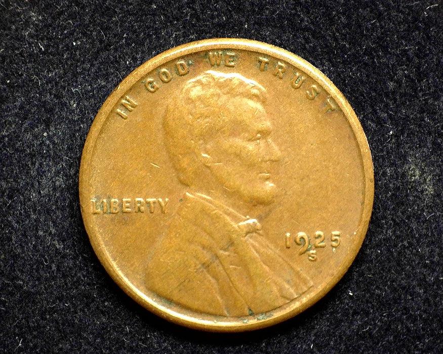 1925 S Lincoln Wheat Penny/Cent XF - US Coin