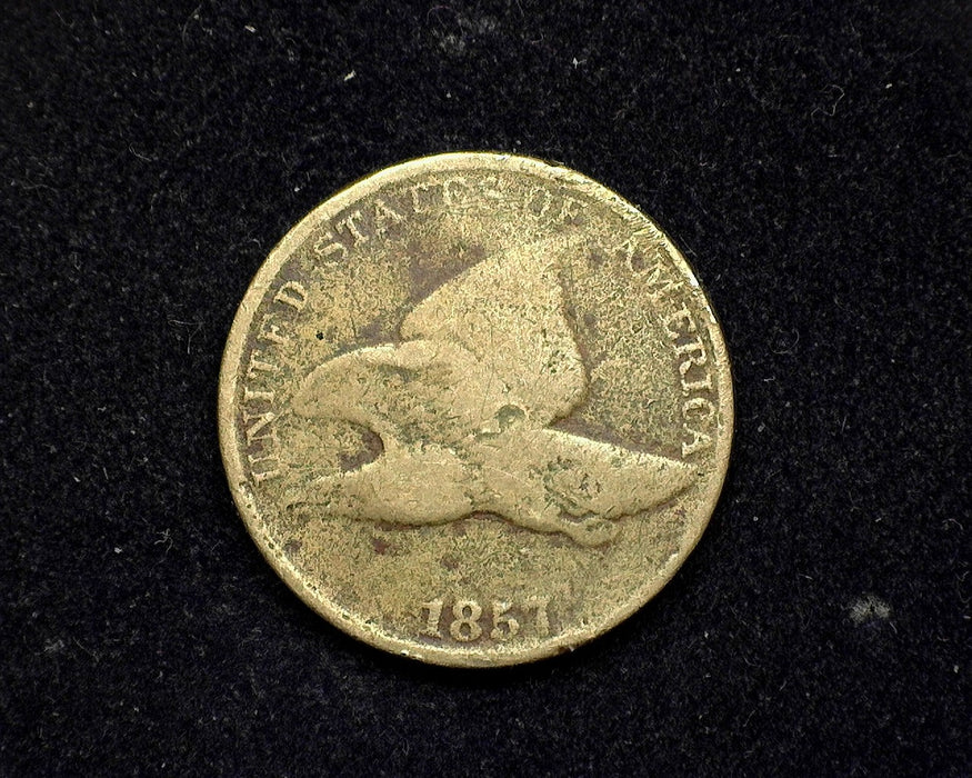 1857 Flying Eagle Penny/Cent Corrosion. G - US Coin