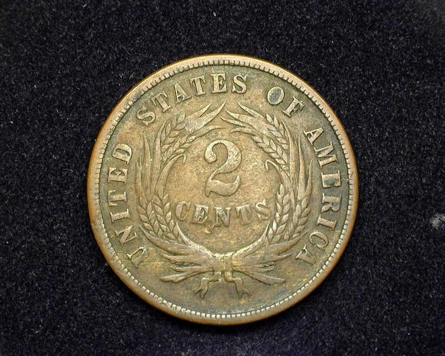 1867 Two Cent Piece F - US Coin