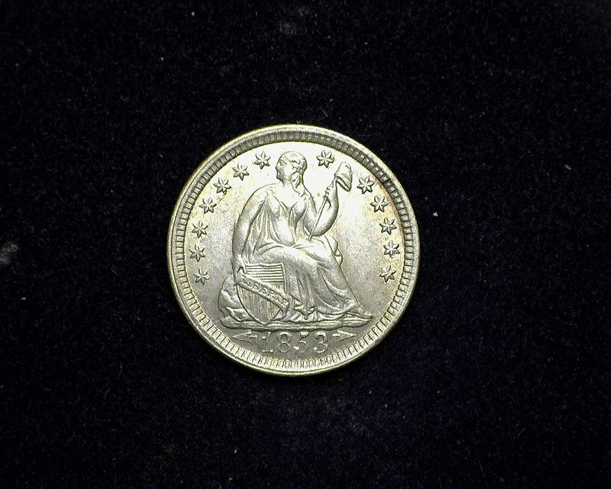 1853 Arrows Liberty Seated Half Dime AU - US Coin