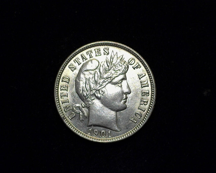 1901 Barber Dime BU - US Coin