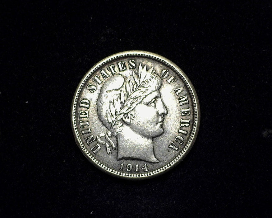 1914 Barber Dime XF - US Coin