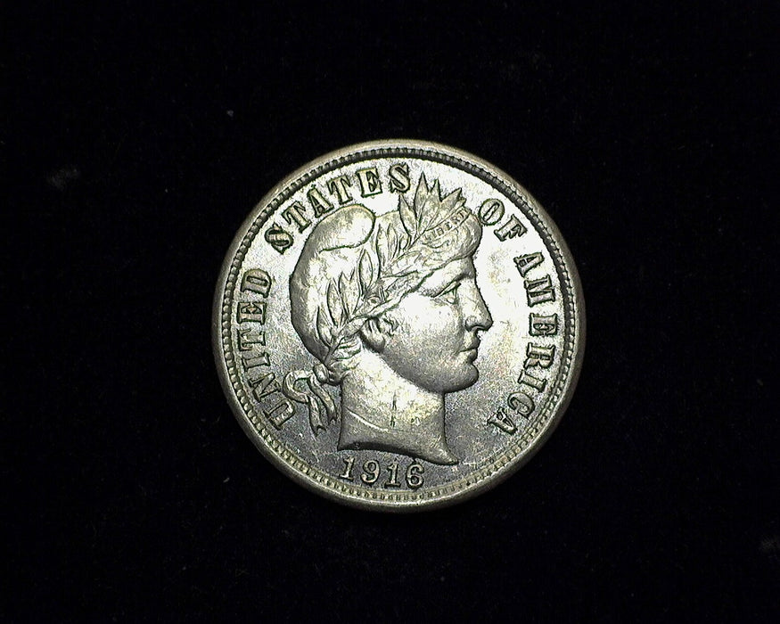 1916 Barber Dime AU - US Coin