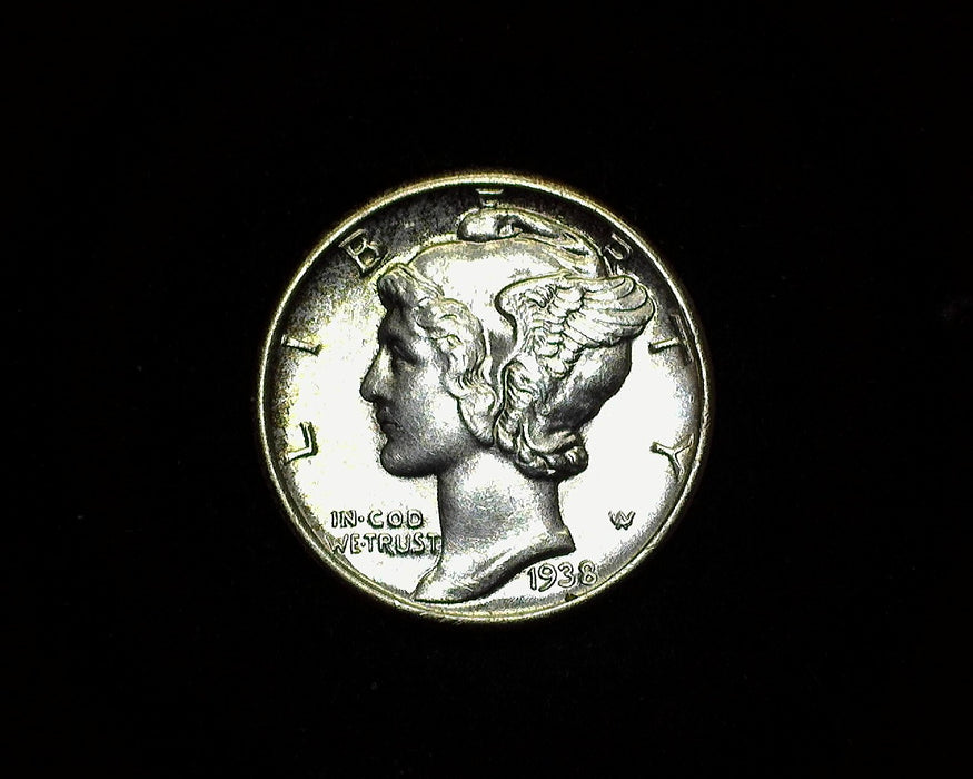 1938 Mercury Dime BU - US Coin