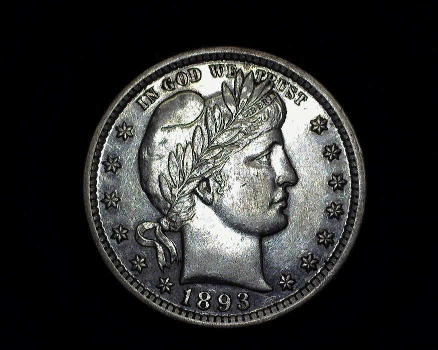 1893 Barber Quarter AU - US Coin