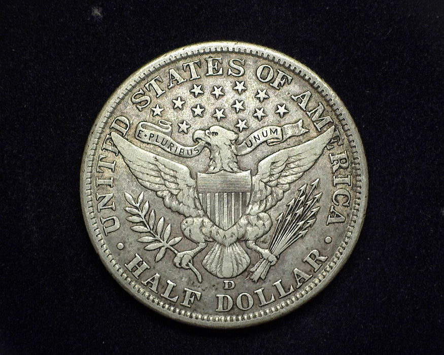 1908 D Barber Half Dollar VF - US Coin