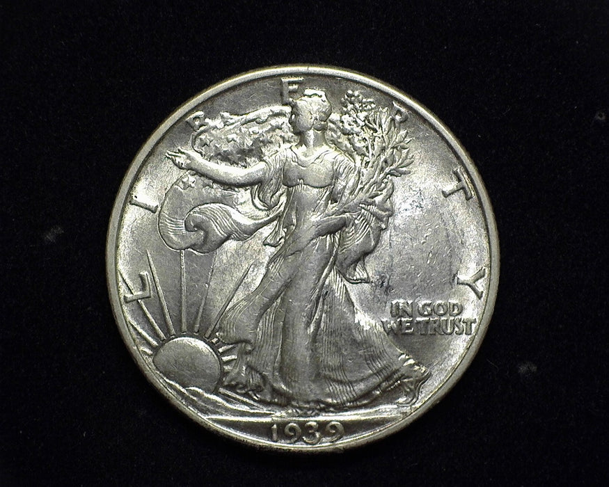 1939 D Liberty Walking Half Dollar AU - US Coin