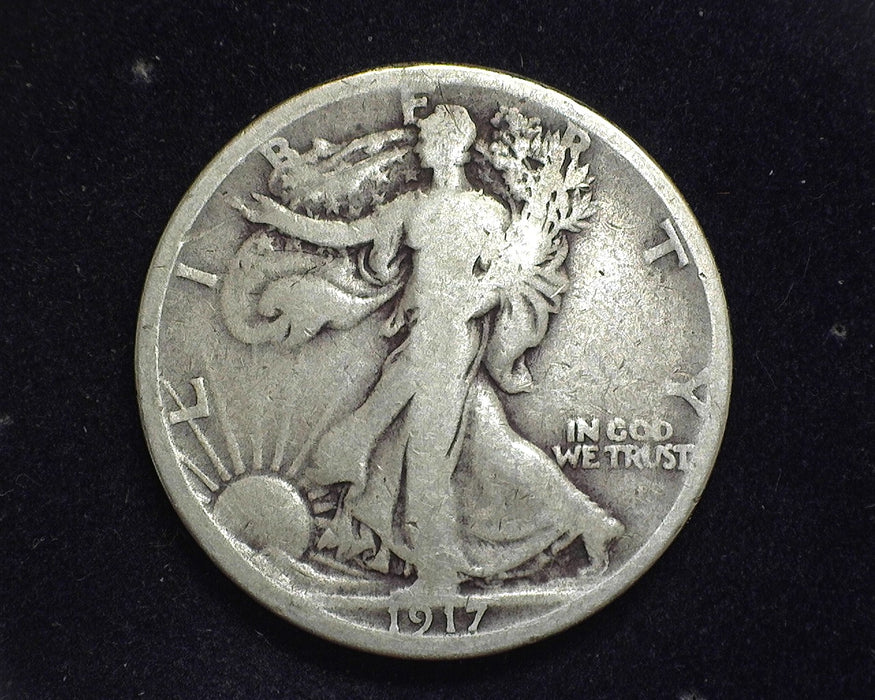 1917 S Rev Walking Liberty Half Dollar VG - US Coin