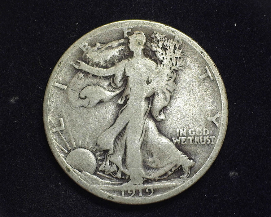 1919 D Walking Liberty Half Dollar VG/F - US Coin