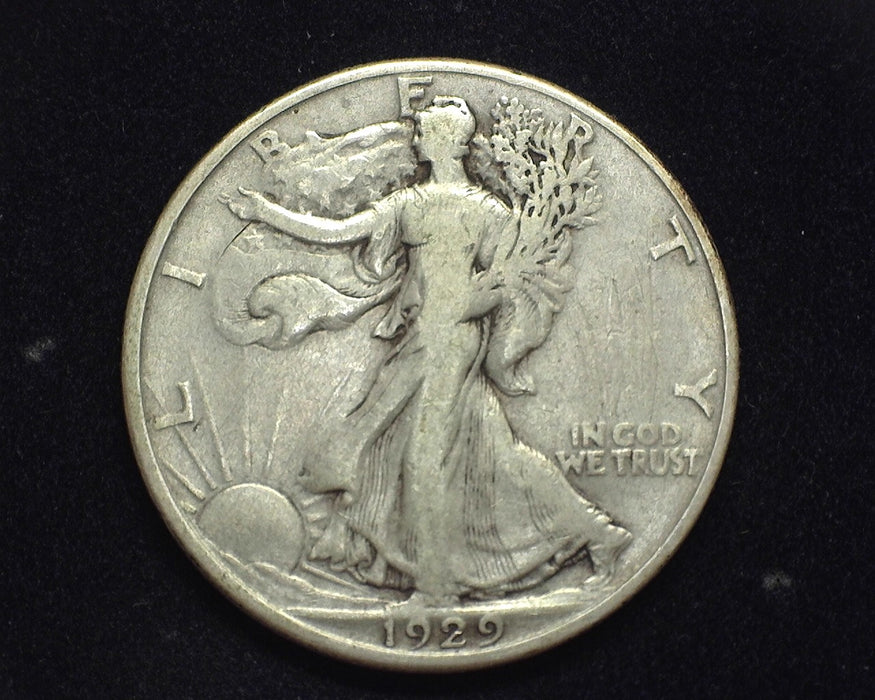 1929 D Walking Liberty Half Dollar F - US Coin