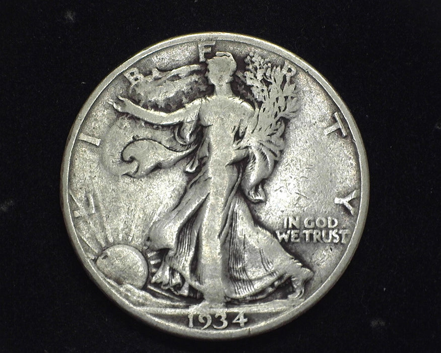 1934 D Walking Liberty Half Dollar F - US Coin