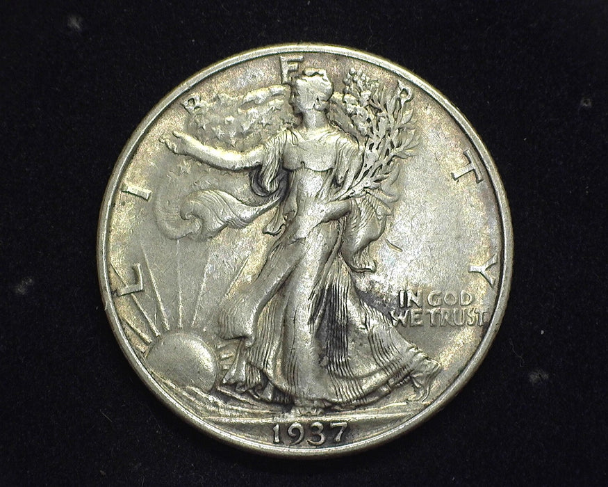 1937 Walking Liberty Half Dollar Vf/Xf - US Coin