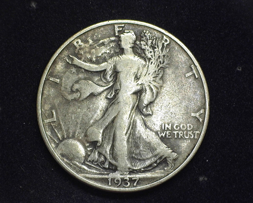 1937 D Walking Liberty Half Dollar F/VF - US Coin