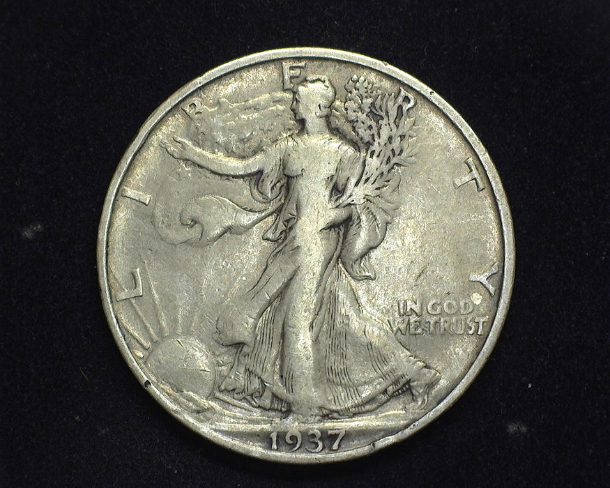 1937 S Walking Liberty Half Dollar VF - US Coin