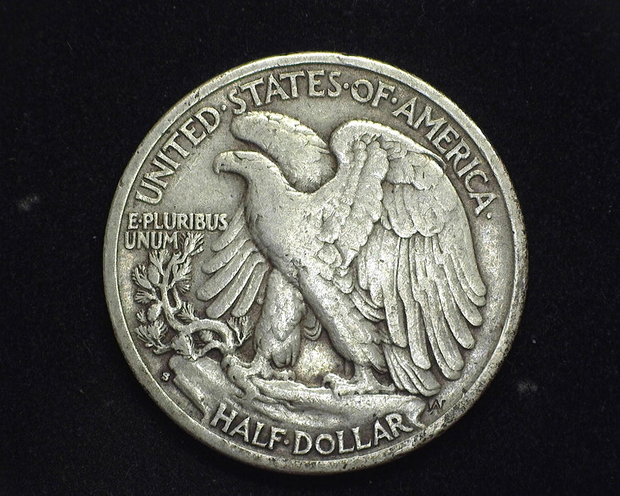 1937 S Walking Liberty Half Dollar F/VF - US Coin