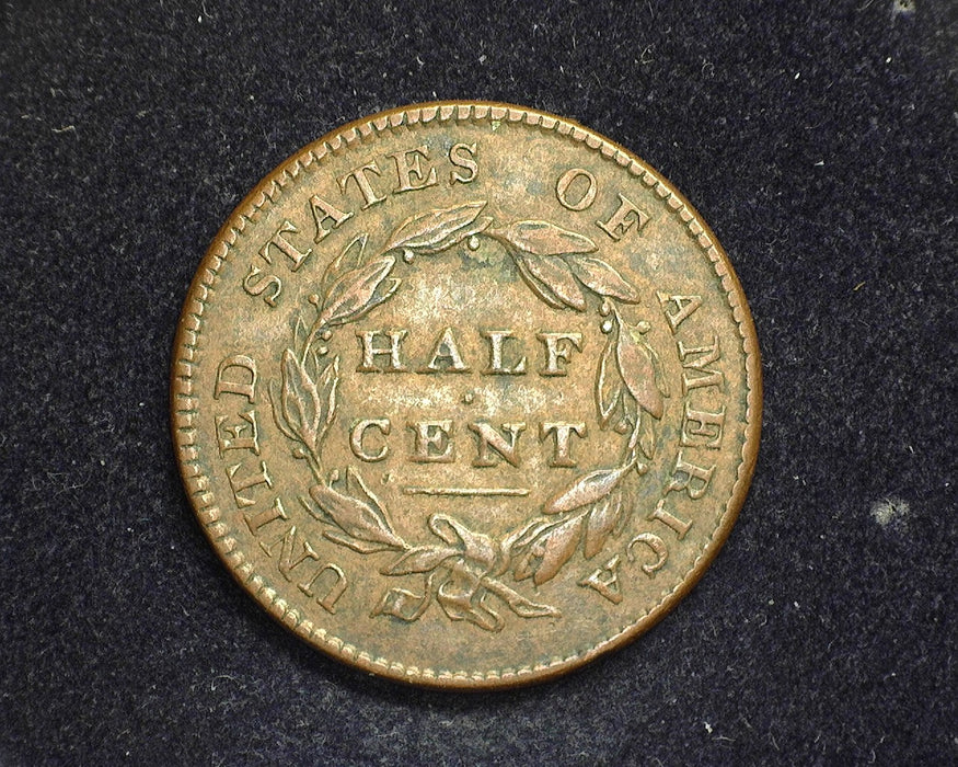 1825 Classic Head Half Cent XF - US Coin
