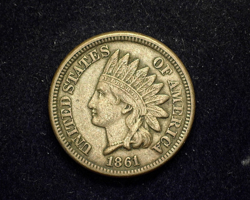 1861 Indian Head Penny/Cent Vf/Xf - US Coin