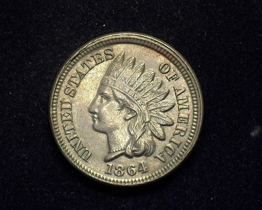 1864 Copper Nickel Indian Head Penny/Cent AU - US Coin