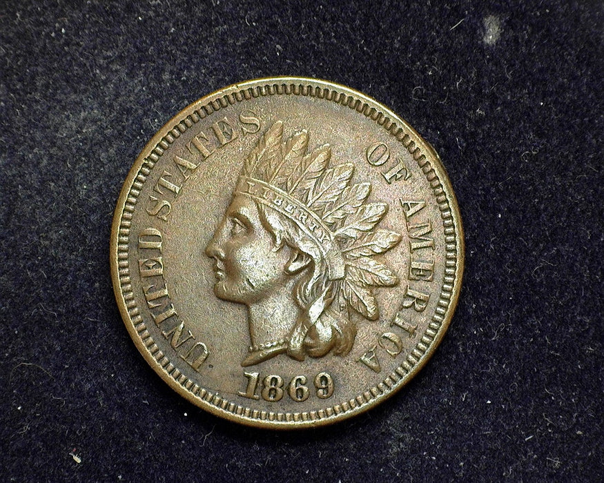 1869 Indian Head Penny/Cent XF - US Coin