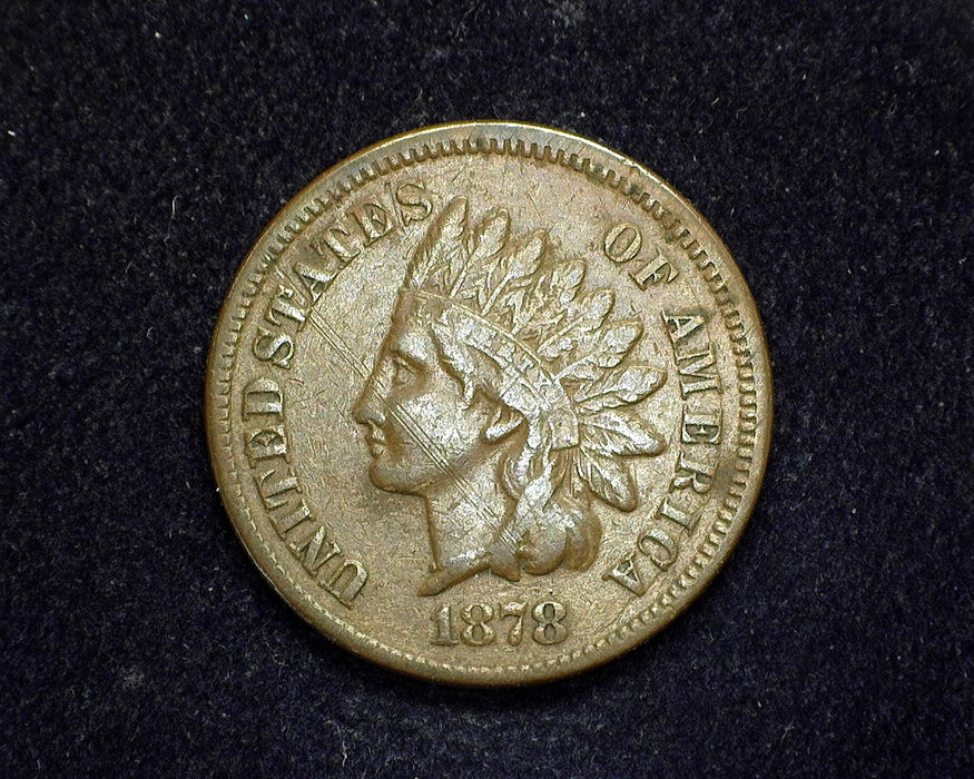 1878 Indian Head Penny/Cent VF Scratch - US Coin