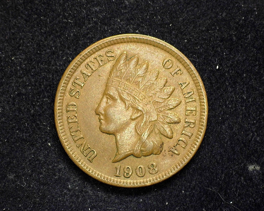1908 S Indian Head Penny/Cent XF - US Coin