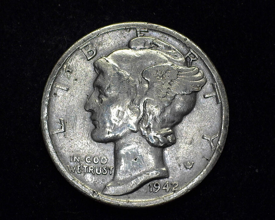 1942/41 Mercury Dime F - US Coin