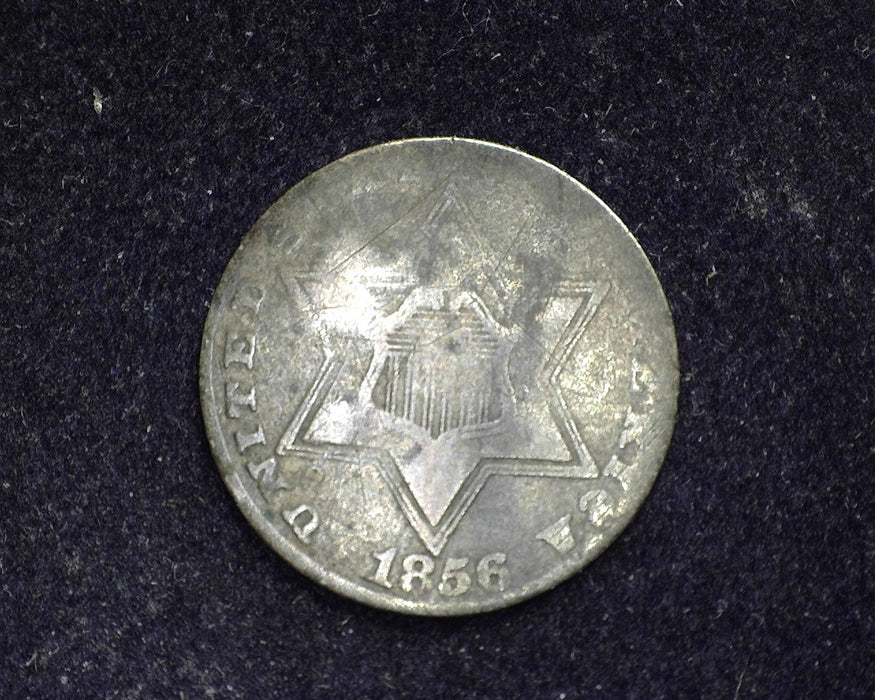 1856 Three Cent Silver VF - US Coin