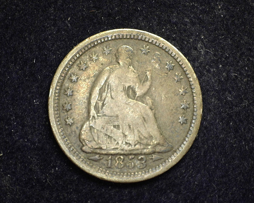 1853 Arrows Liberty Seated Half Dime VG - US Coin