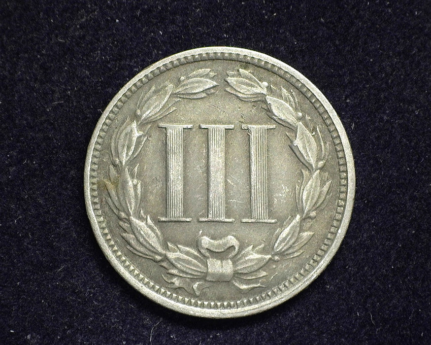 1869 Three Cent Nickel F - US Coin