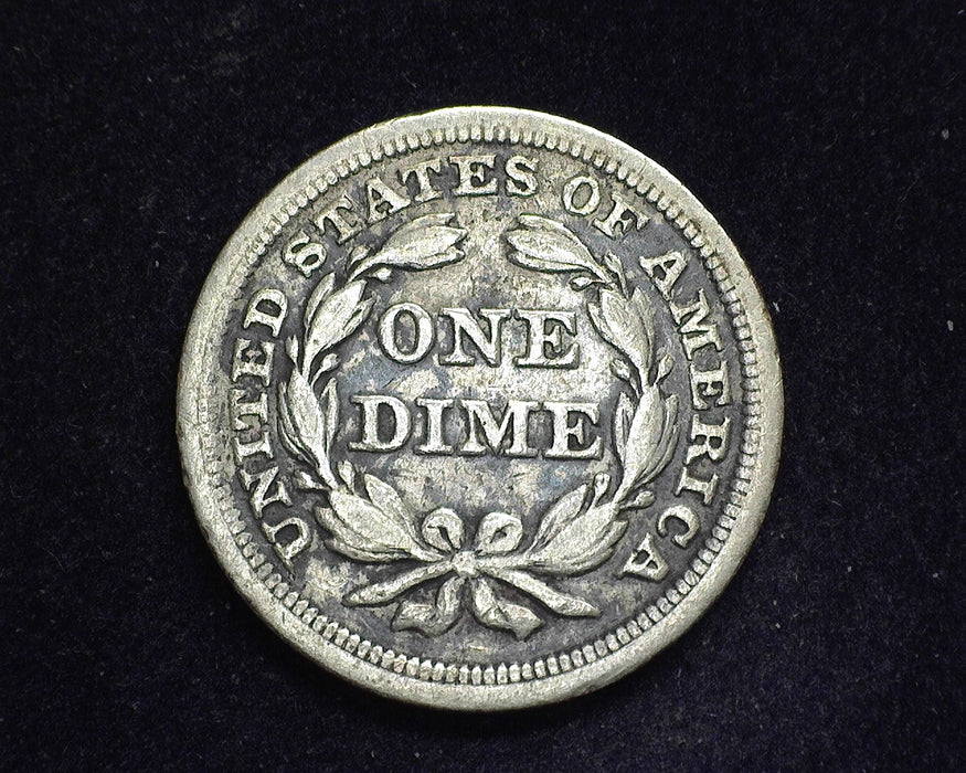 1853 Arrows Liberty Seated Dime F - US Coin