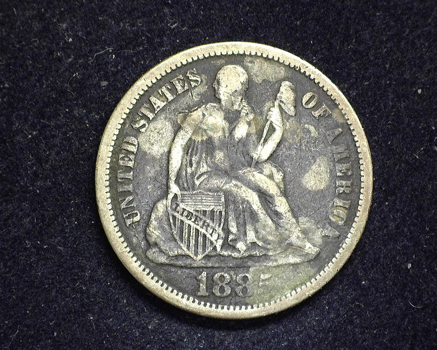 1885 Liberty Seated Dime F - US Coin
