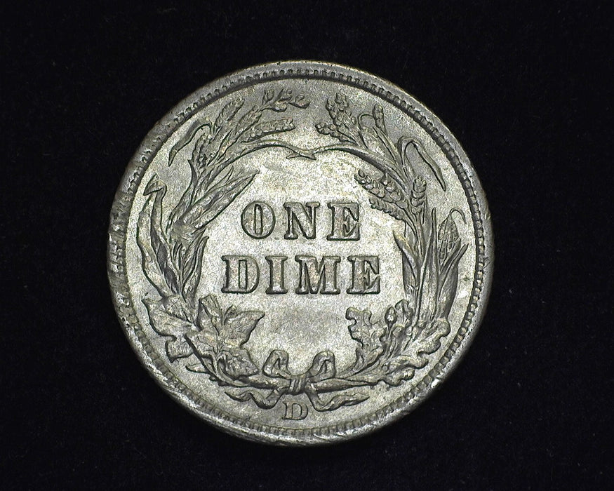 1908 D Barber Dime AU - US Coin
