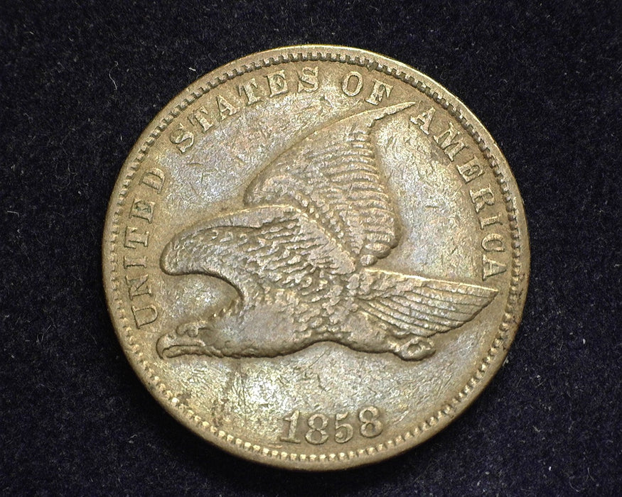 1858 small letters Flying Eagle Penny/Cent VF - US Coin