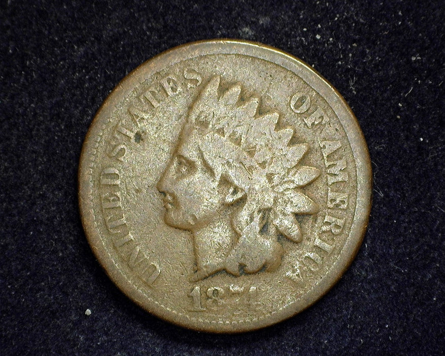1874 Indian Head Penny/Cent G - US Coin