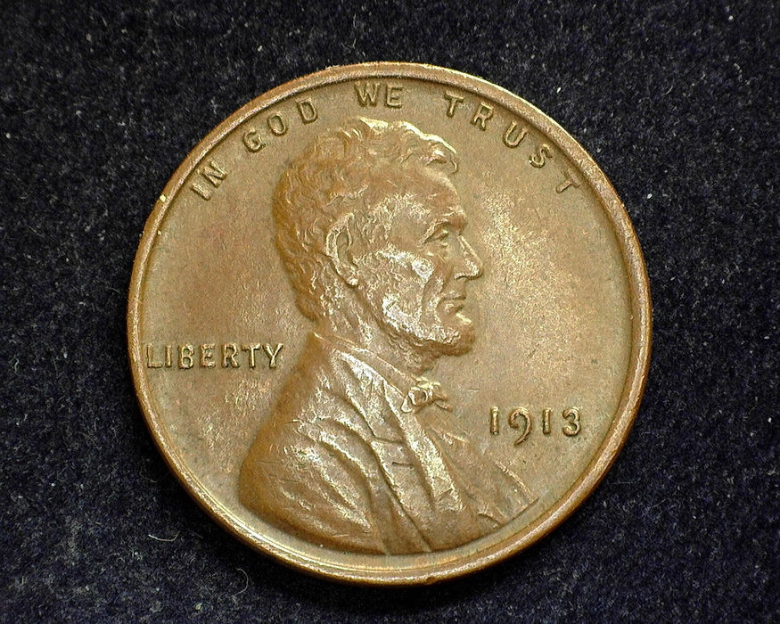 1913 Lincoln Wheat Penny/Cent Xf/Au - US Coin