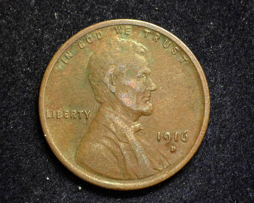 1916 D Lincoln Wheat Penny/Cent Vf/Xf - US Coin