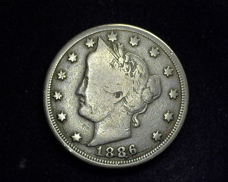 1886 Liberty Head Nickel VG - US Coin