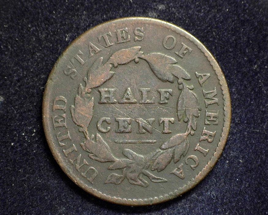1828 Classic Head Half Cent VG 13 stars - US Coin
