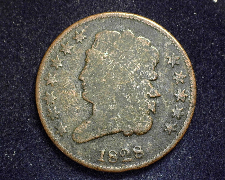 1828 Classic Head Half Cent G 12 stars - US Coin