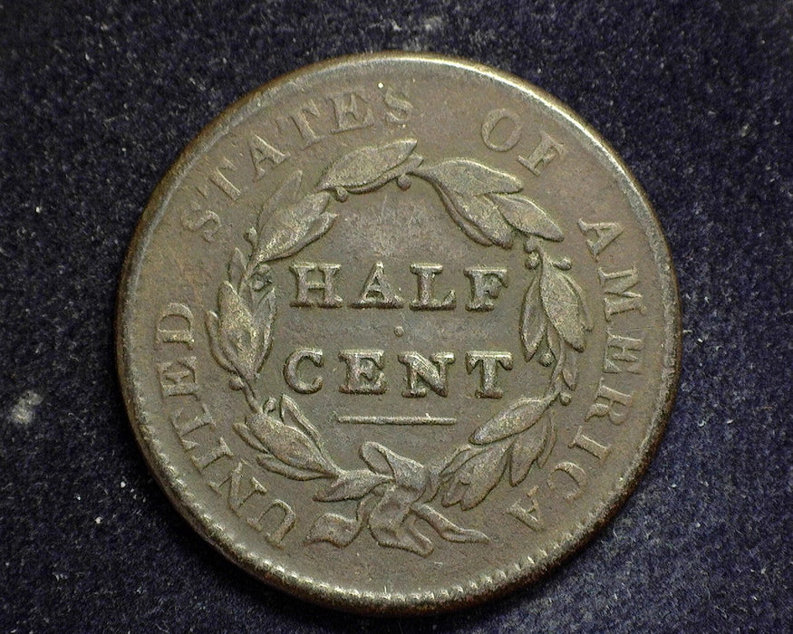1828 Classic Head Half Cent F 13 stars - US Coin
