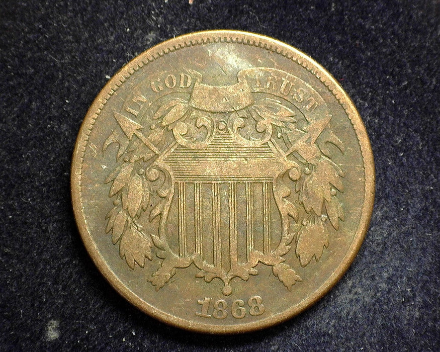 1864 Two Cent Piece VG - US Coin