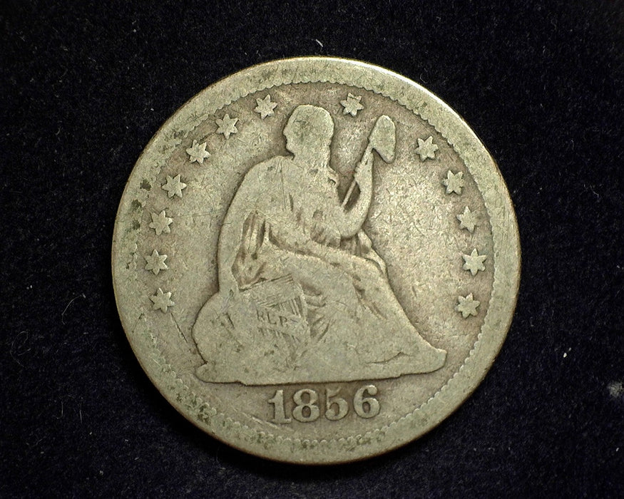 1856 Liberty Seated Quarter VG - US Coin