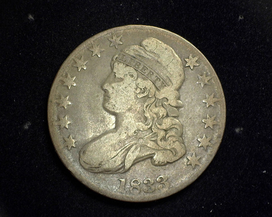1833 Capped Bust Half Dollar F - US Coin
