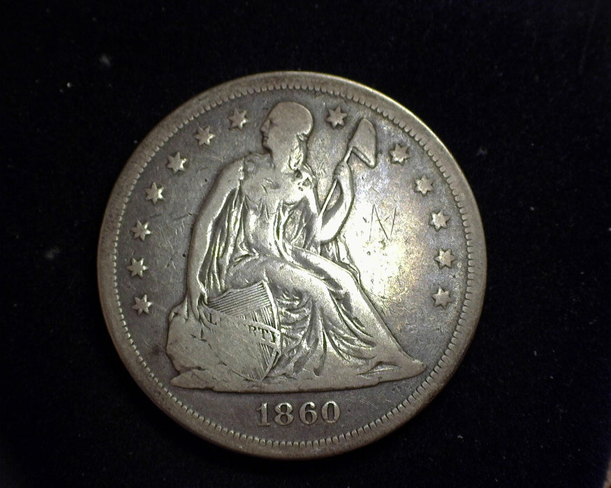 1860 O Liberty Seated Dollar VG - US Coin