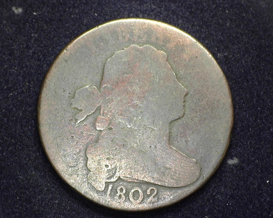1802 Large Cent Draped Bust Cent G - US Coin