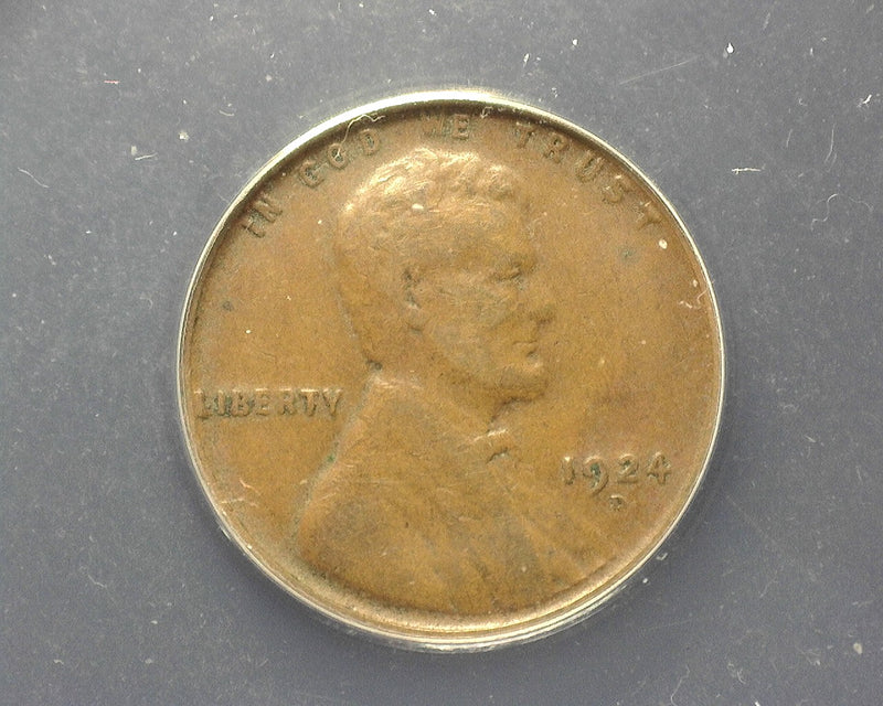1924 D Lincoln Wheat Penny/Cent ANACS VF 30 - US Coin