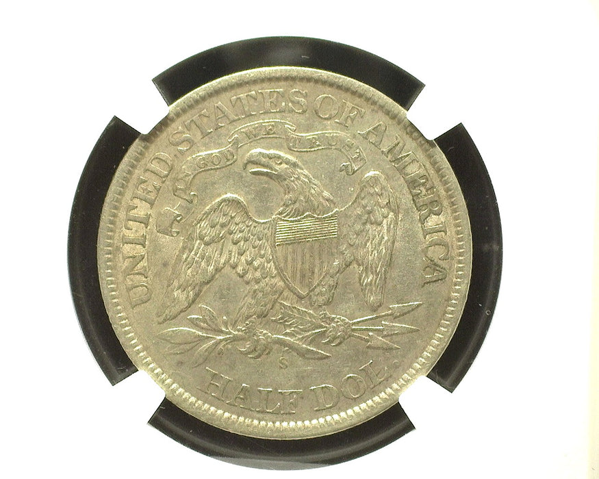 1871 S Liberty Seated Half Dollar NGC AU 53 - US Coin