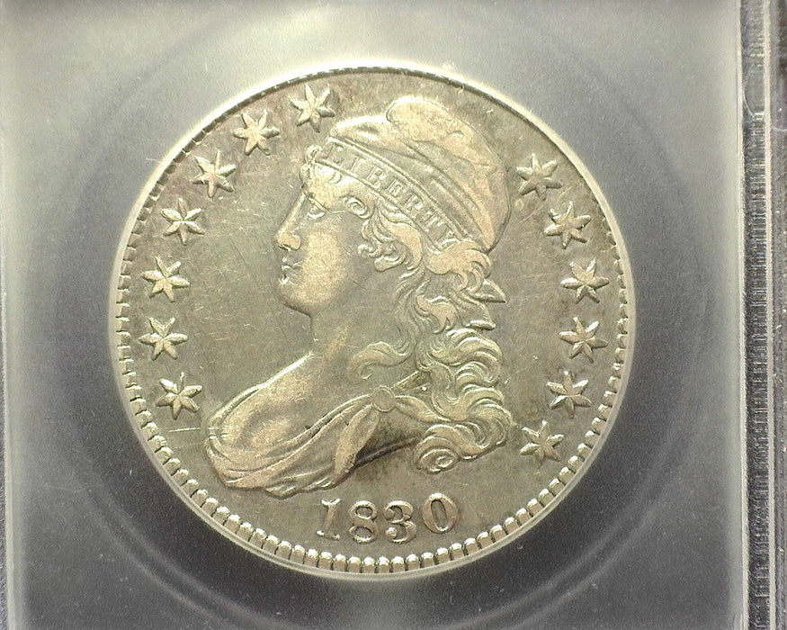 1830 Capped Bust Half Dollar ICG EF 40 Details Cleaned - US Coin