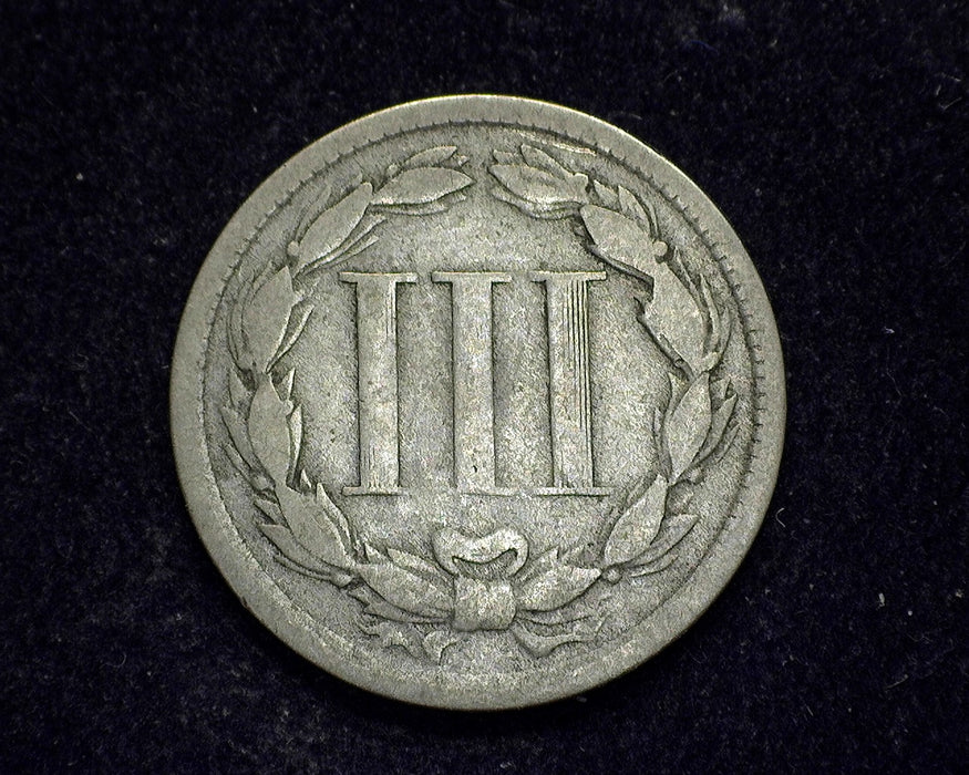 1865 Three Cent Nickel G - US Coin