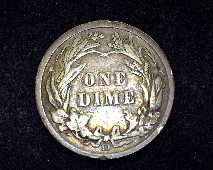 1908 D Barber Dime F - US Coin